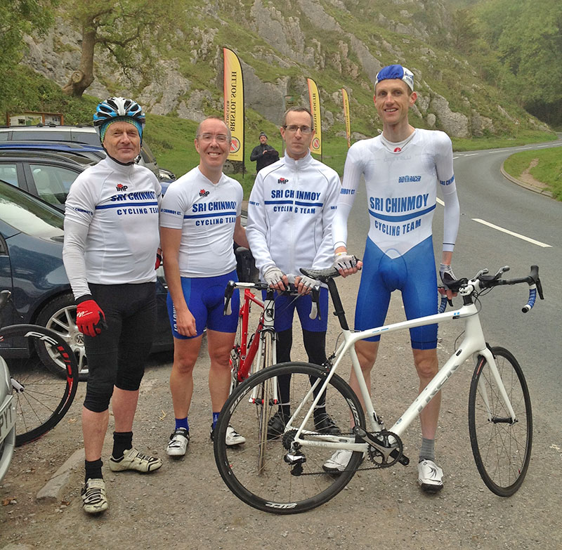 Sri Chinmoy Cycling Team at Burrington Combe HC
