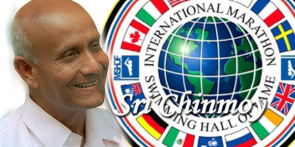 Sri Chinmoy inducted into the International Marathon Swimming Hall of Fame